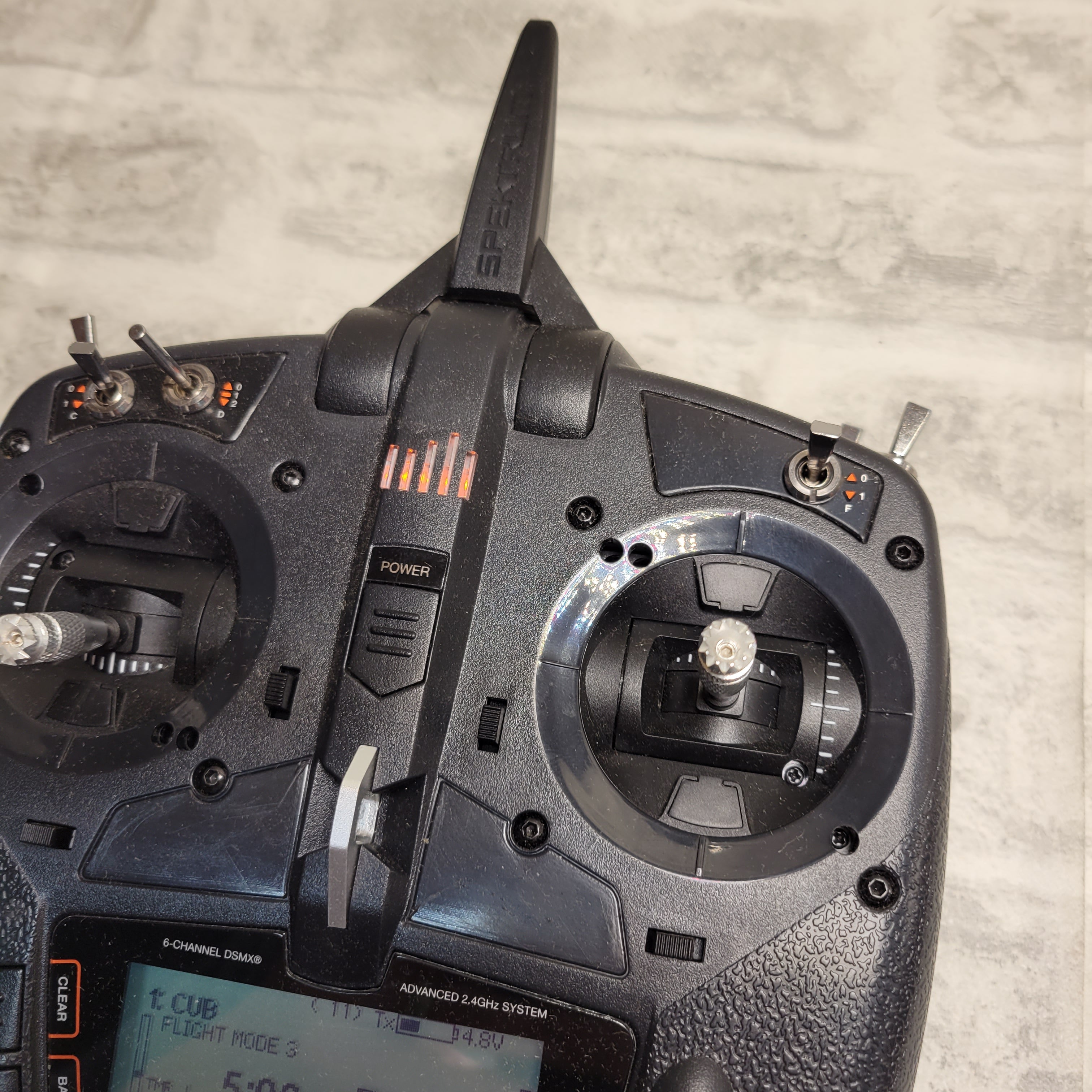 Spektrum DX6e 6-Channel DSMX 2.4GHz RC Radio Transmitter Only (No Receiver) with 250 Model Memory | Telemetry | Wireless Trainer Link, SPMR6655 , Black (7881229926638)